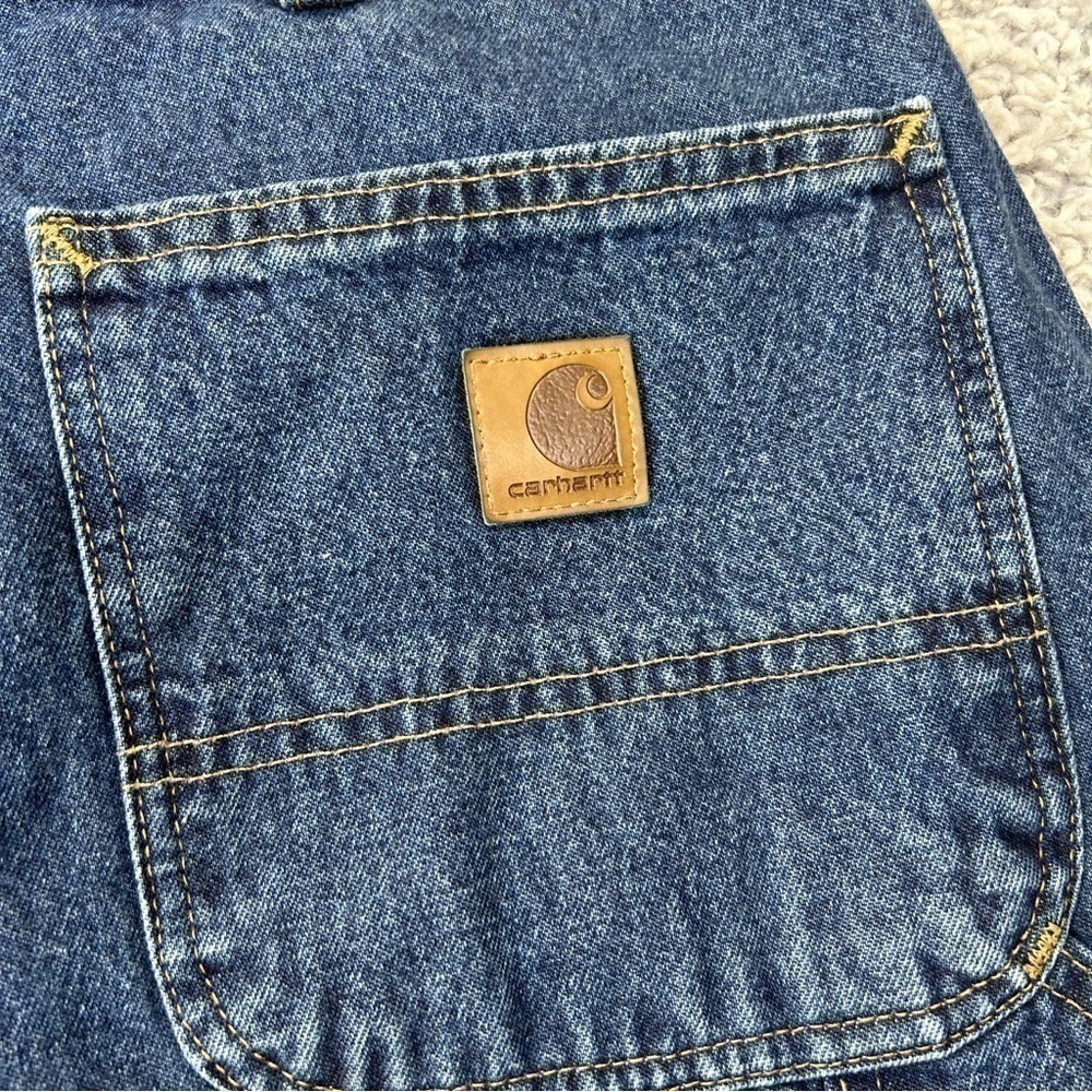 CARHARTT Jeans Mens 40 x 36 Loose Original Fit Style B13 DPS 100% Cotton Hemmed